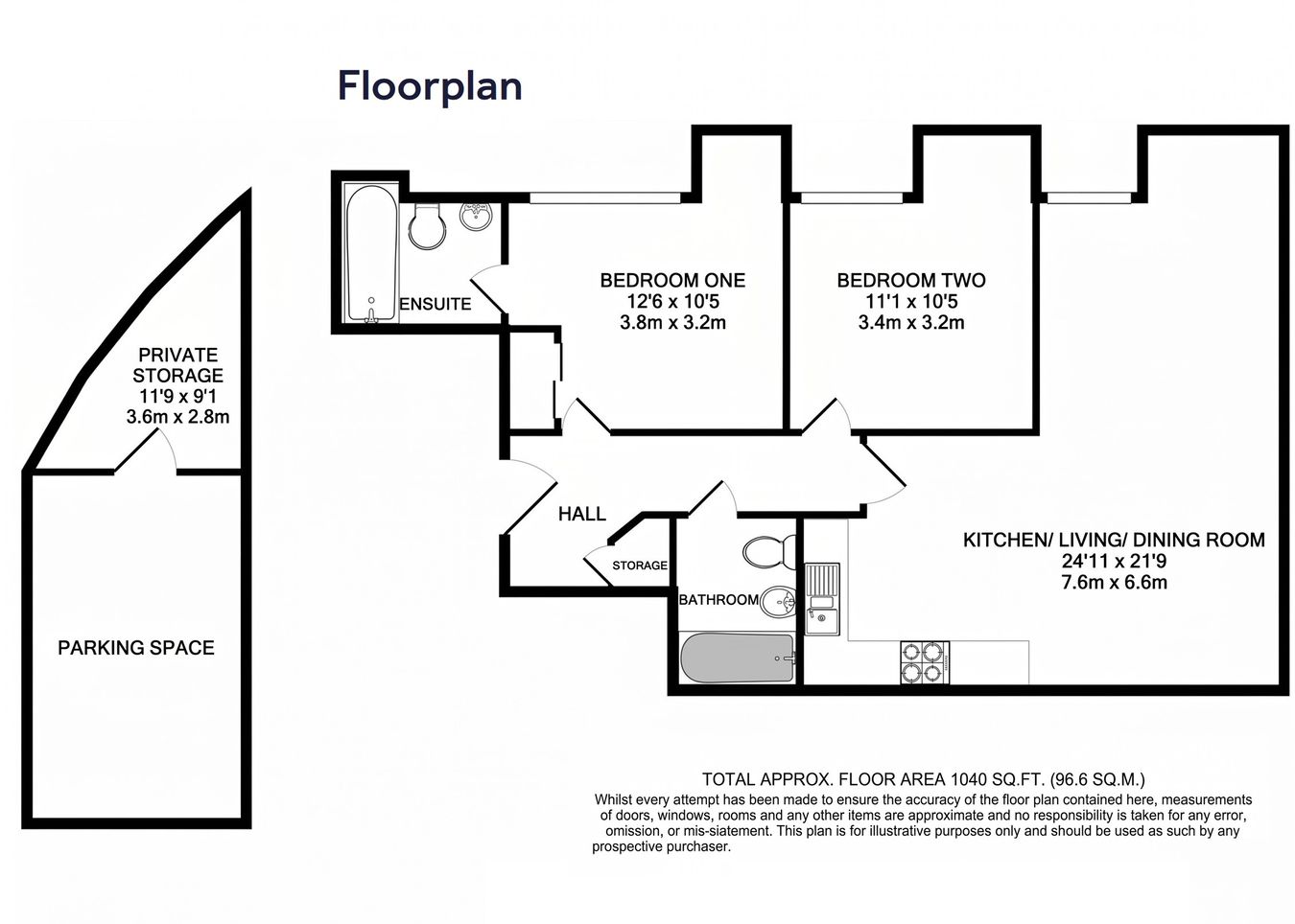 114 Elder Court, Mead Lane, Hertford floorplan
