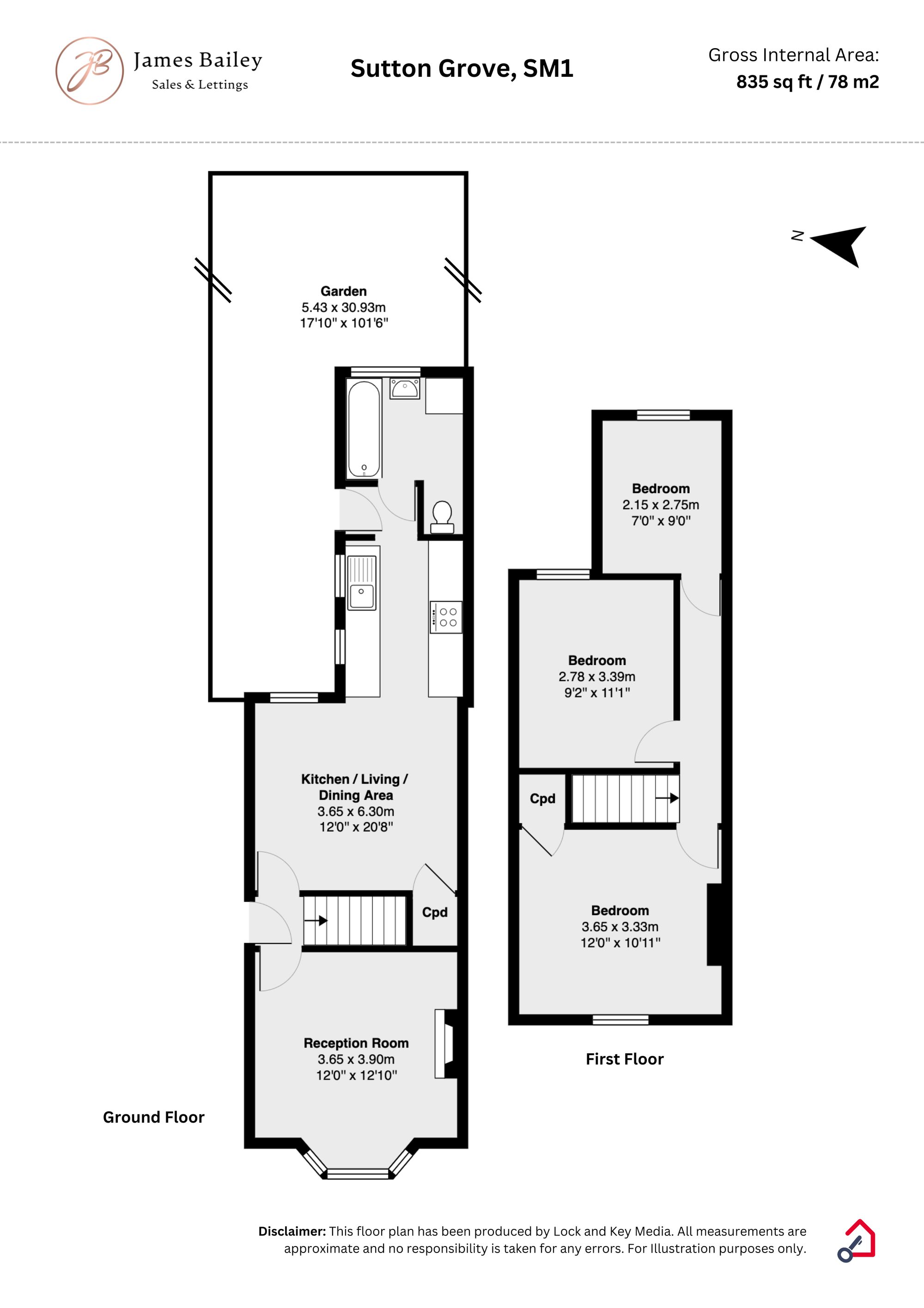 30 Sutton Grove, Sutton floorplan
