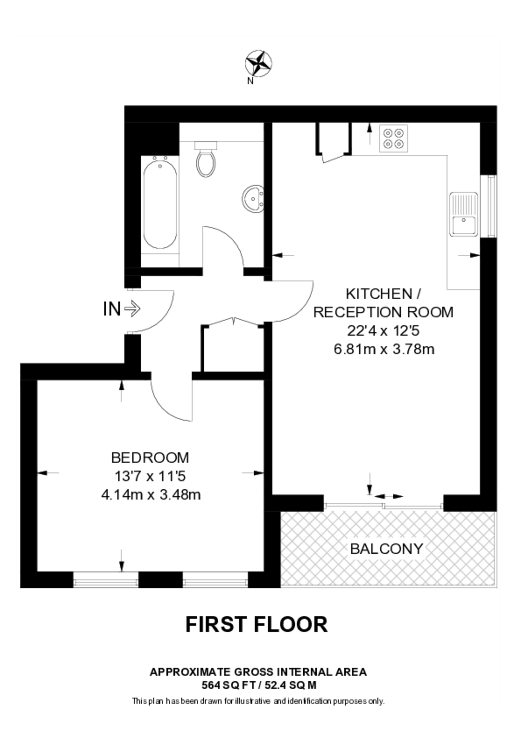 Crown Dale, Crystal Palace floorplan