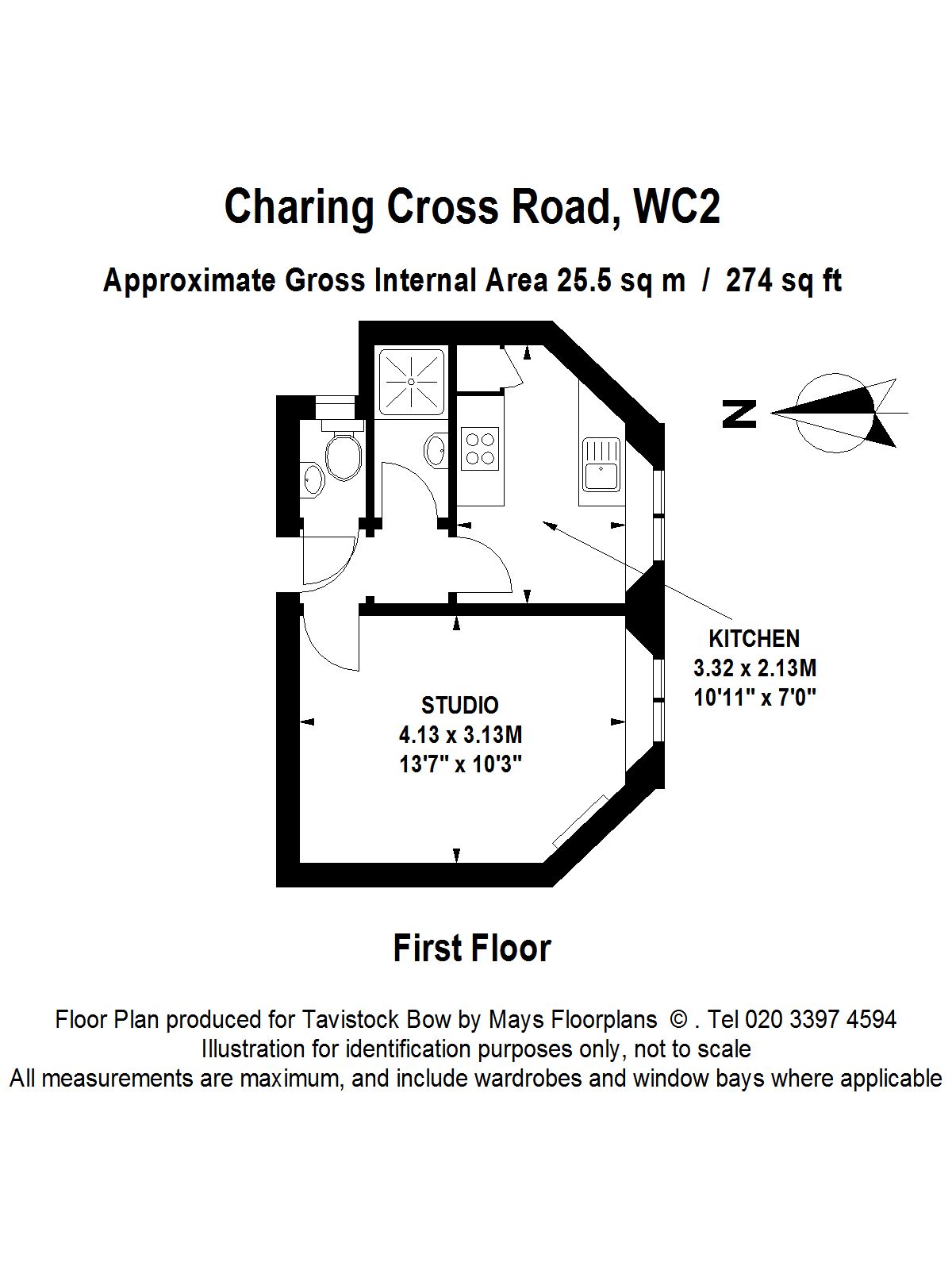 Charing Cross Road, Covent Garden WC2H, studio to rent 46569141