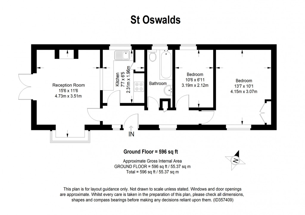 3, 74, The Bungalow, St Oswalds, New Street, Sandwich floorplan