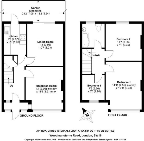 3 Bedrooms Terraced house to rent in Woodmansterne Road, London SW16