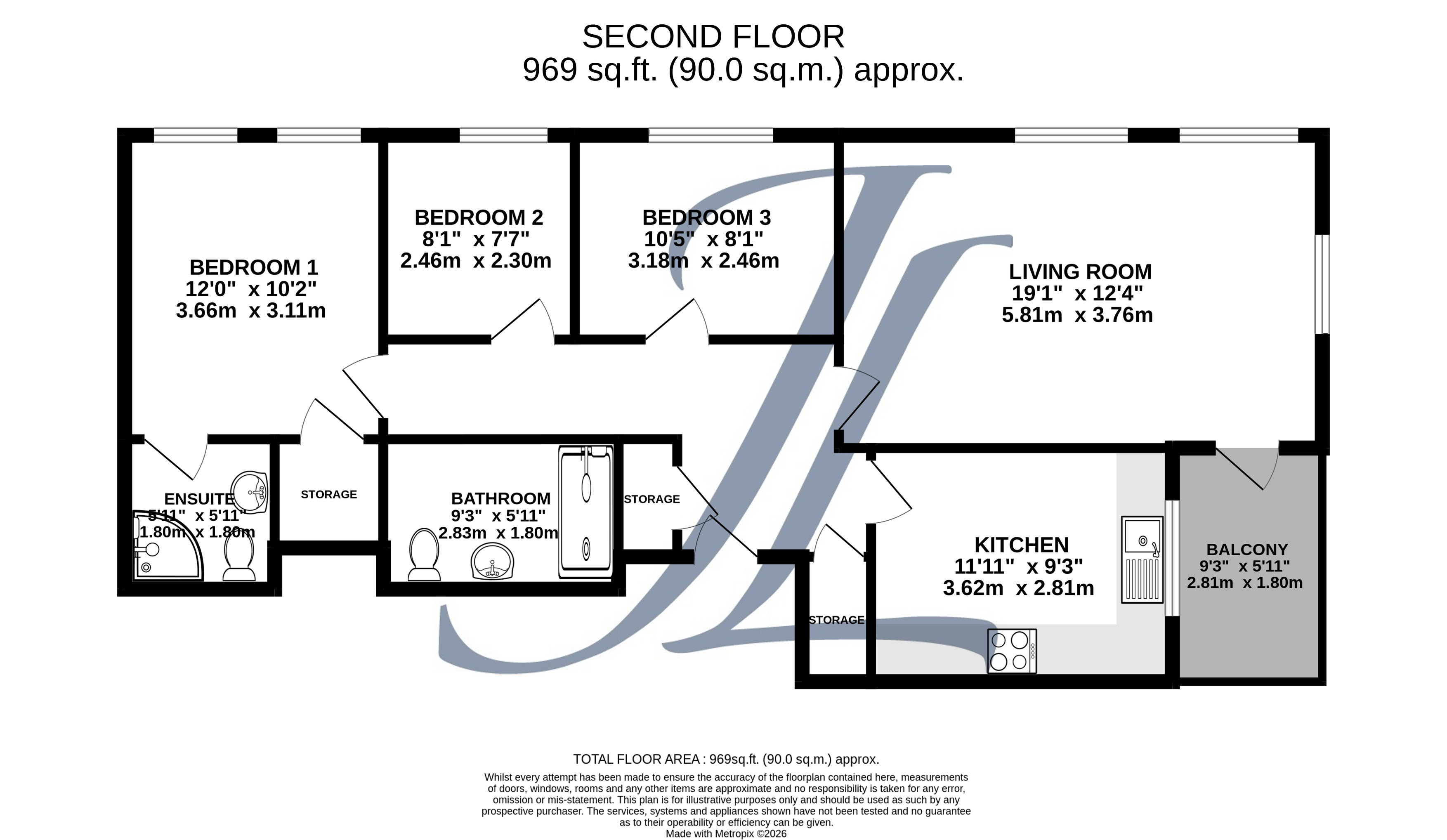 Apartment 61, Jacoby Place, Edgbaston, Birmingham floorplan