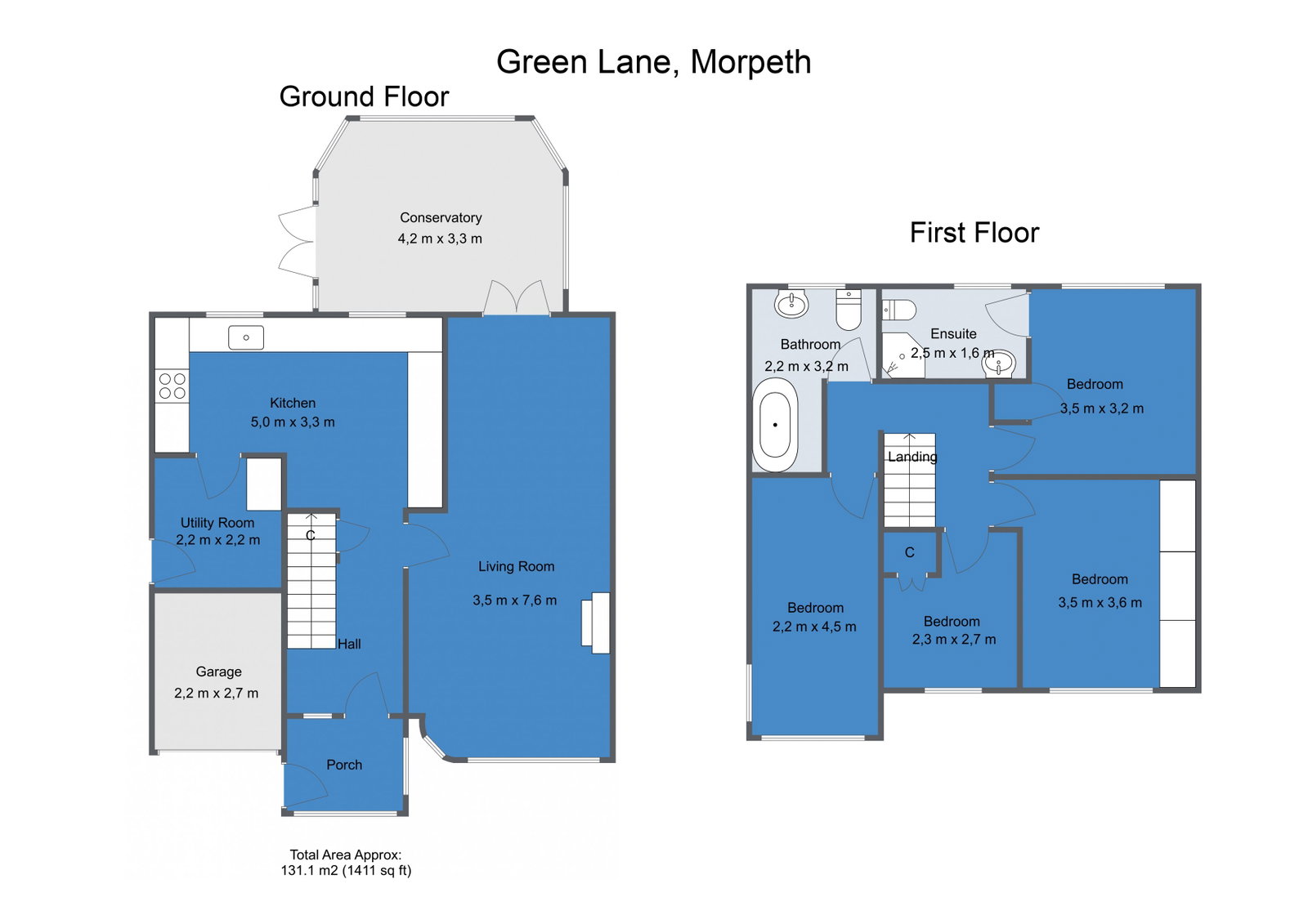 5, Green Lane, Morpeth floorplan