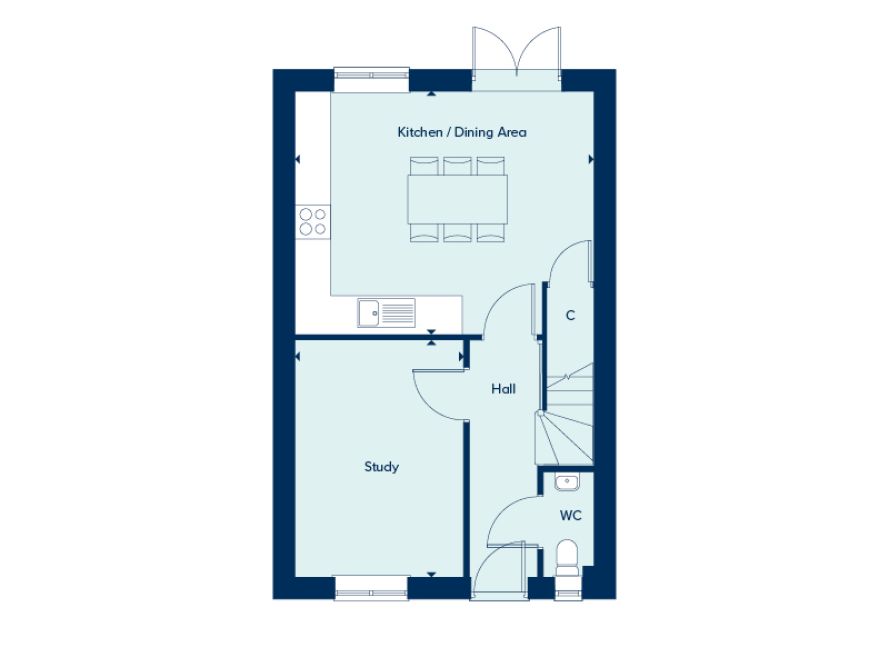 94, Budding Close, Fareham floorplan