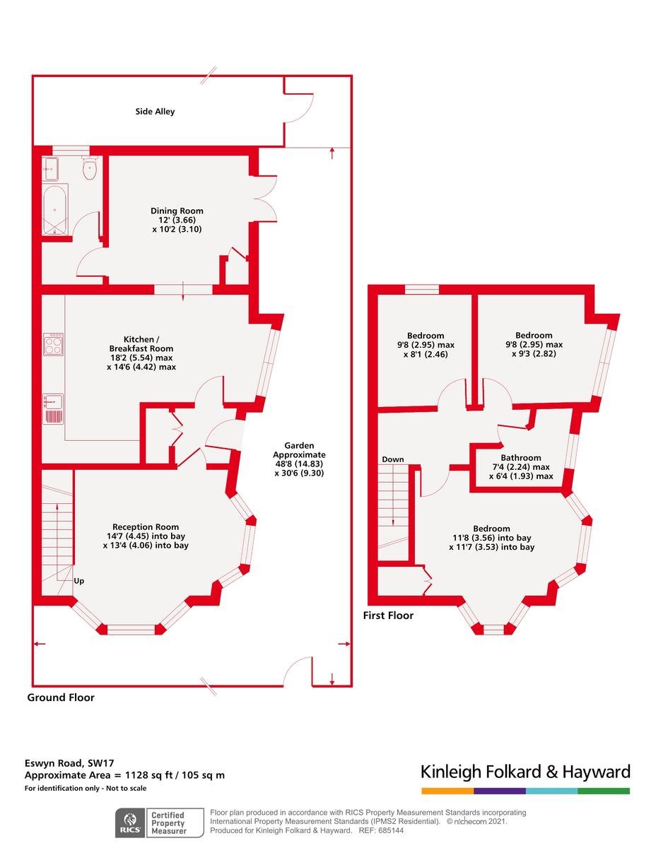 167, Eswyn Road, London floorplan