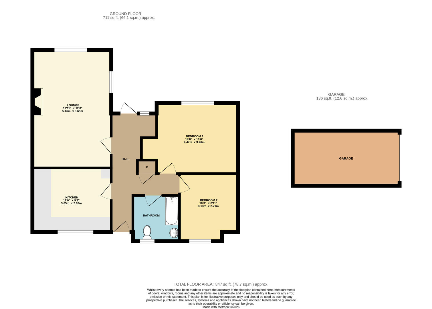4, St. James Gardens, Bedworth floorplan