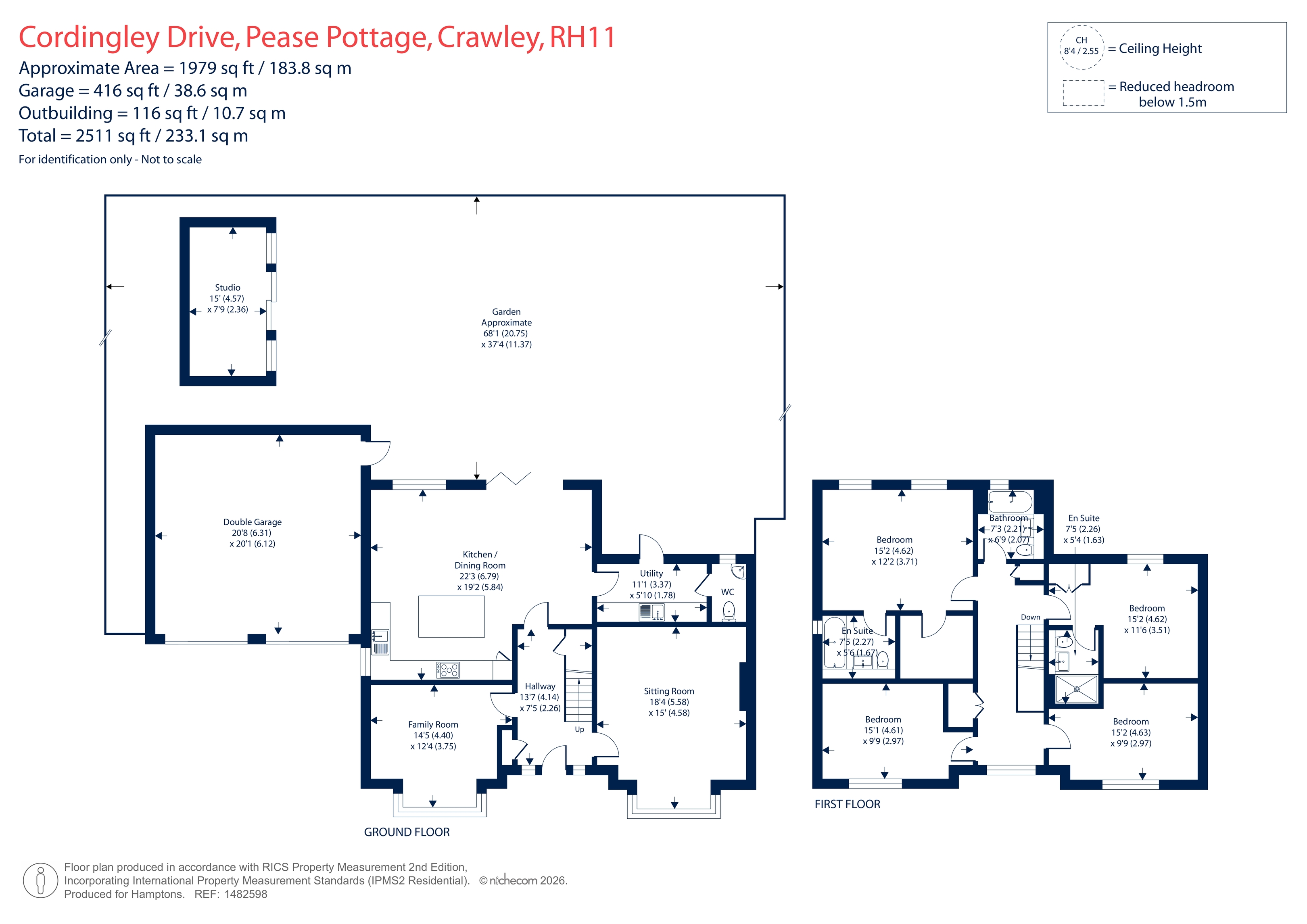 15, Cordingley Drive, Pease Pottage floorplan