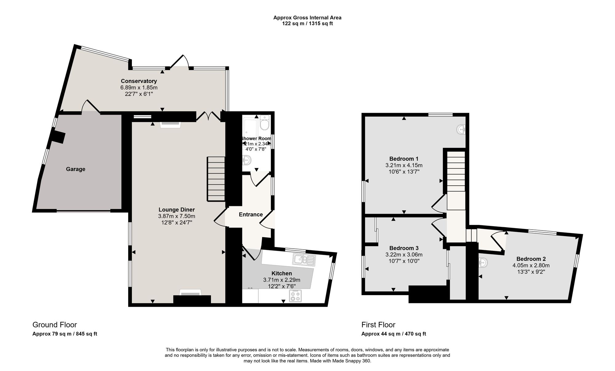 Jasmine Cottage, Liskeard floorplan