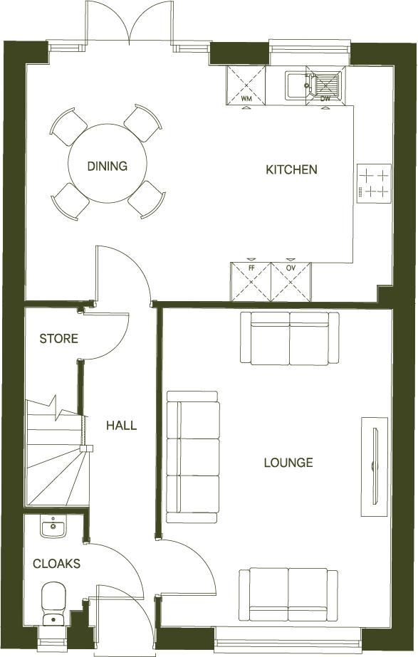 The Oxford, Barn Road, Congleton floorplan