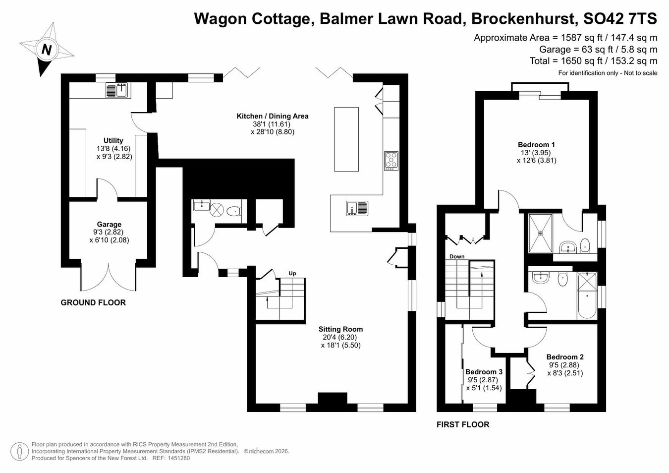 Wagon Cottage, Balmer Lawn Road, Brockenhurst floorplan
