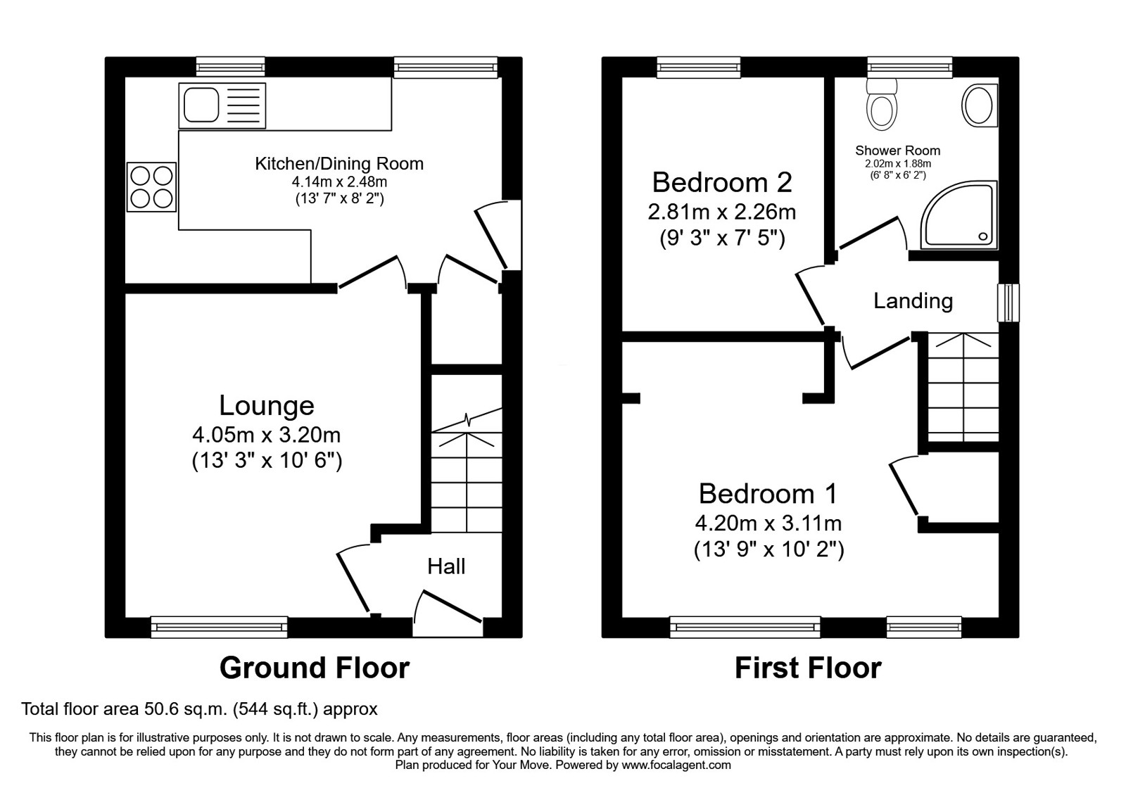1, Leasowe Drive, Staffordshire floorplan