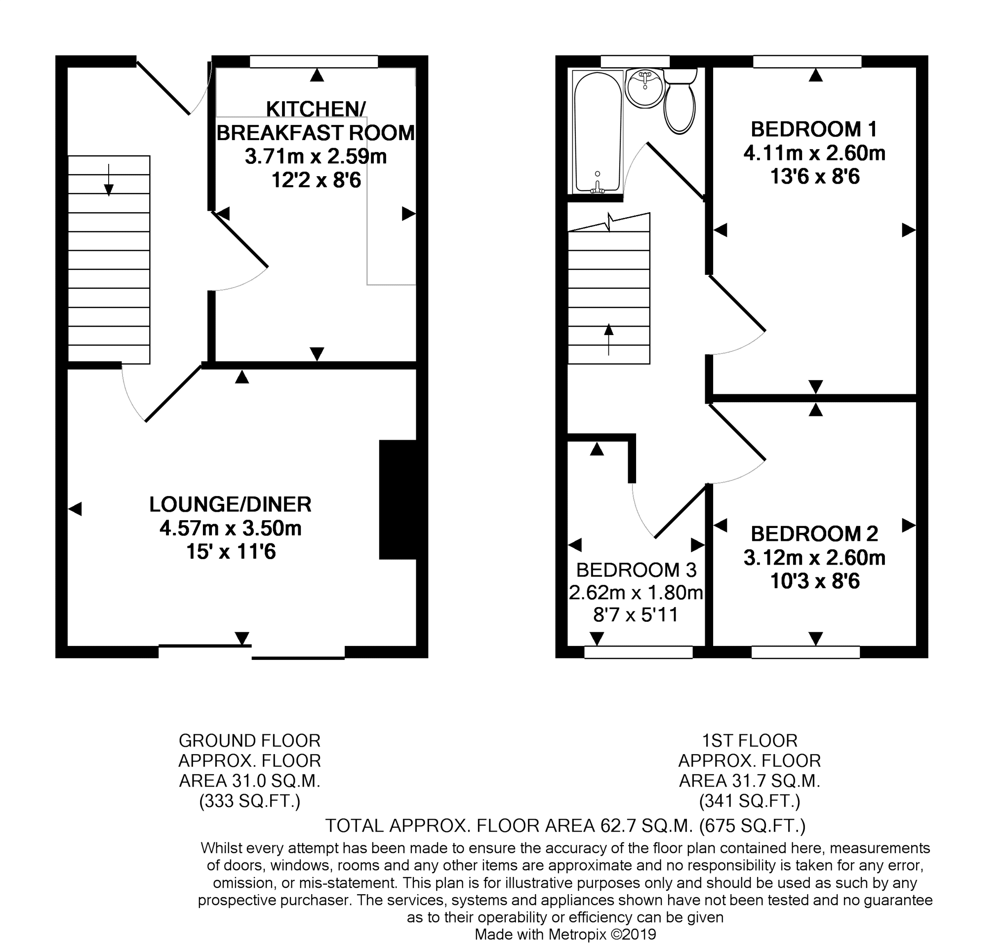 3 Bedrooms Terraced house for sale in Sedgemoor Road, Bridgwater TA6