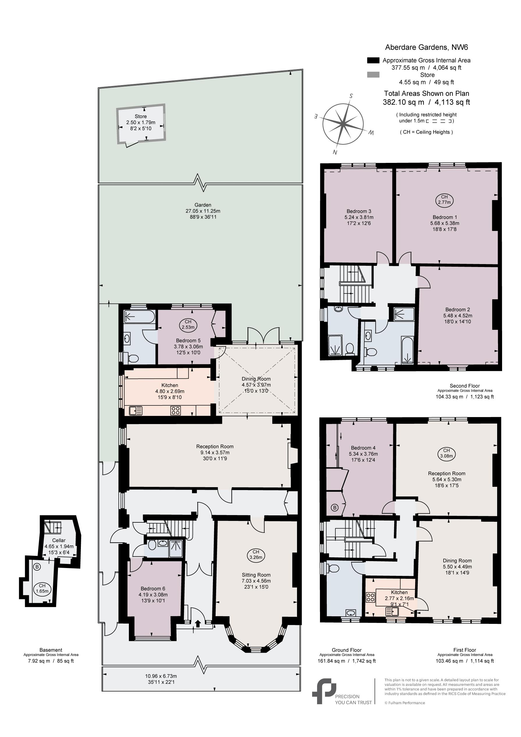 34, Aberdare Gardens, London floorplan