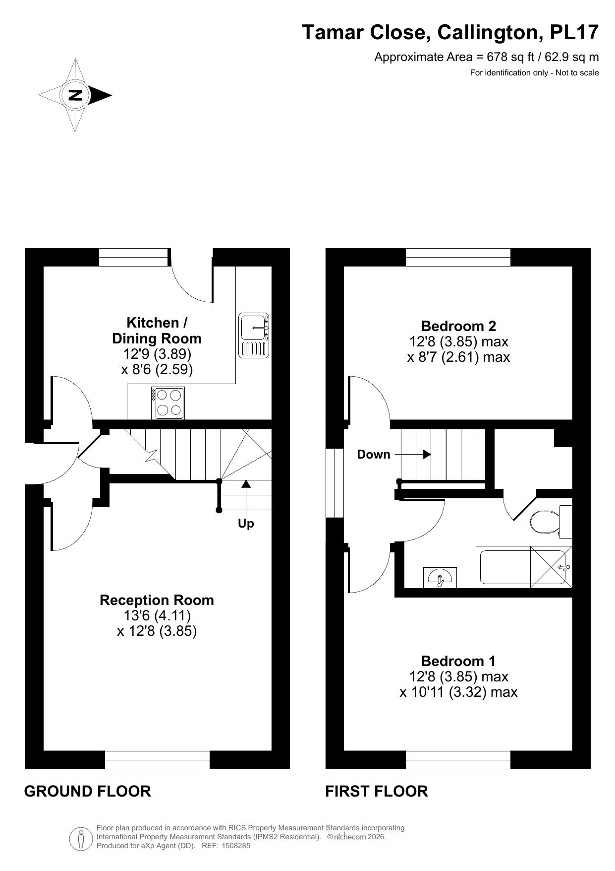 7, Tamar Close, Callington floorplan
