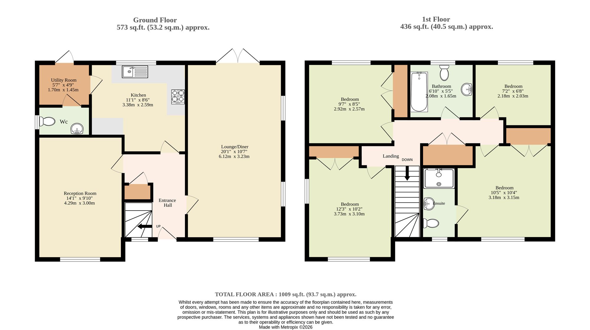 13 Cherry Tree Close, Eye floorplan