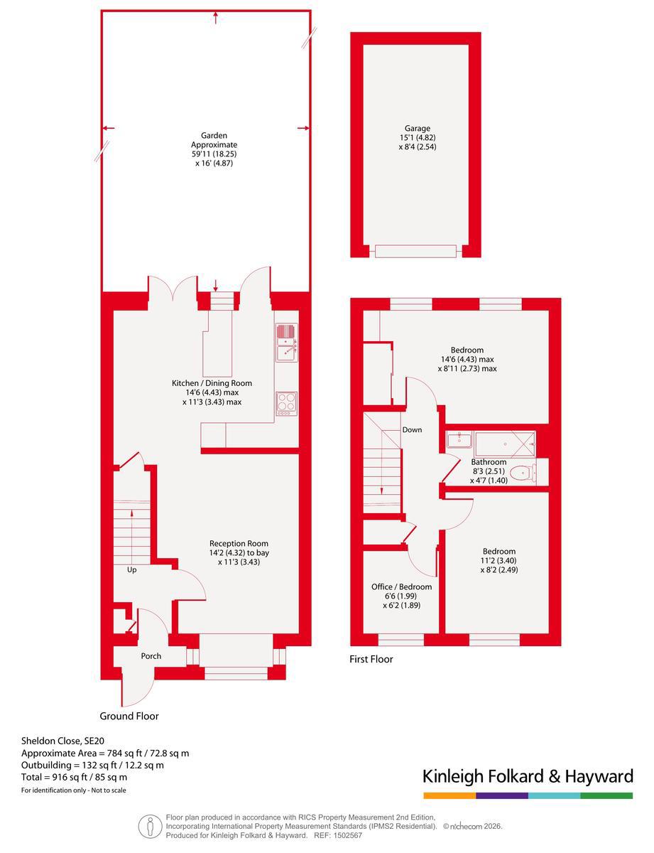6, Sheldon Close, London floorplan