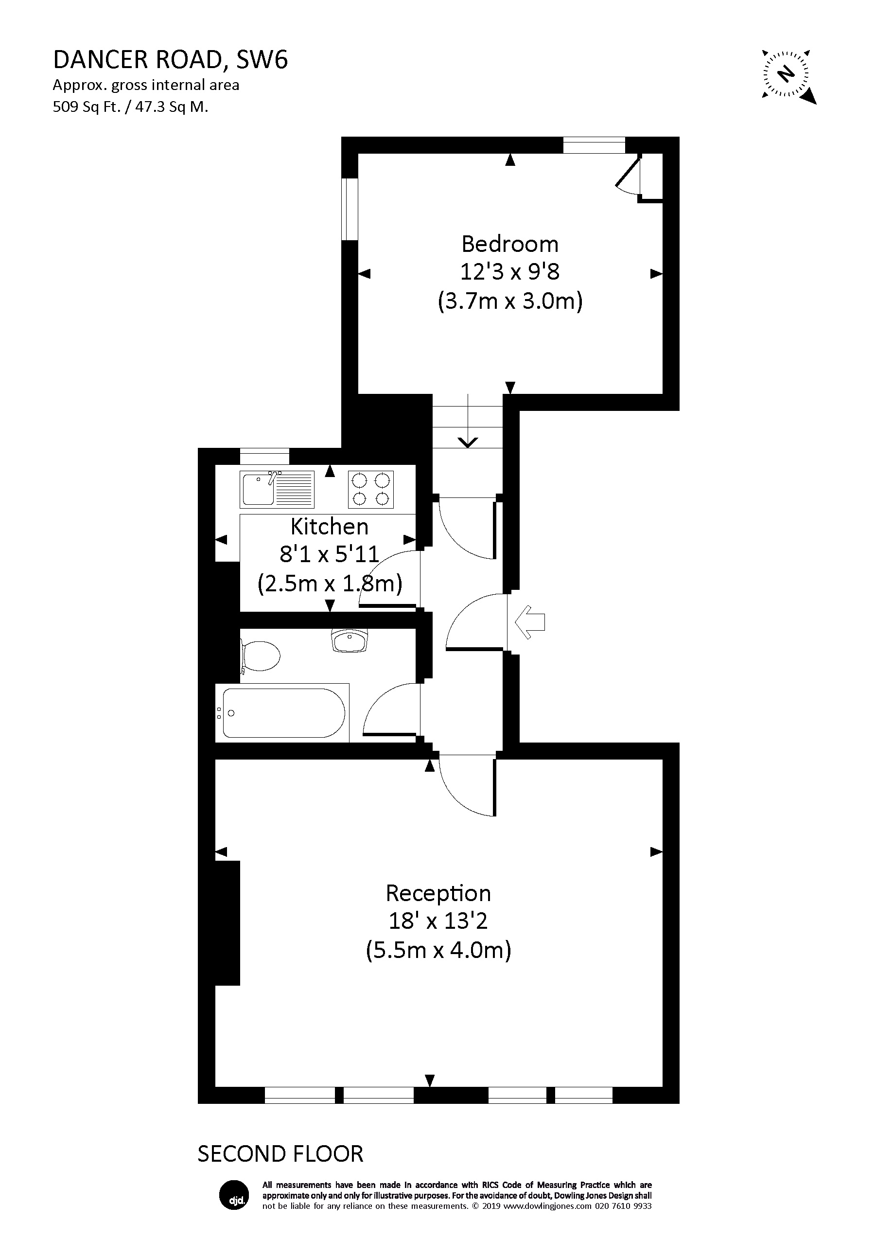 1 Bedrooms Flat to rent in Dancer Road, Fulham SW6