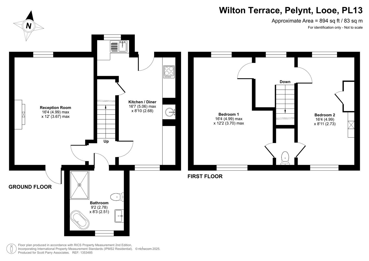 6, Wilton Terrace, Looe floorplan