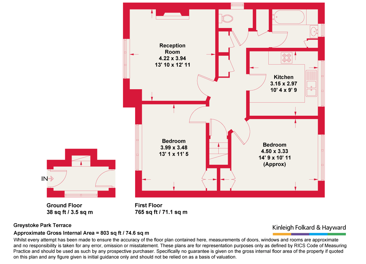 32A, Greystoke Park Terrace, London floorplan
