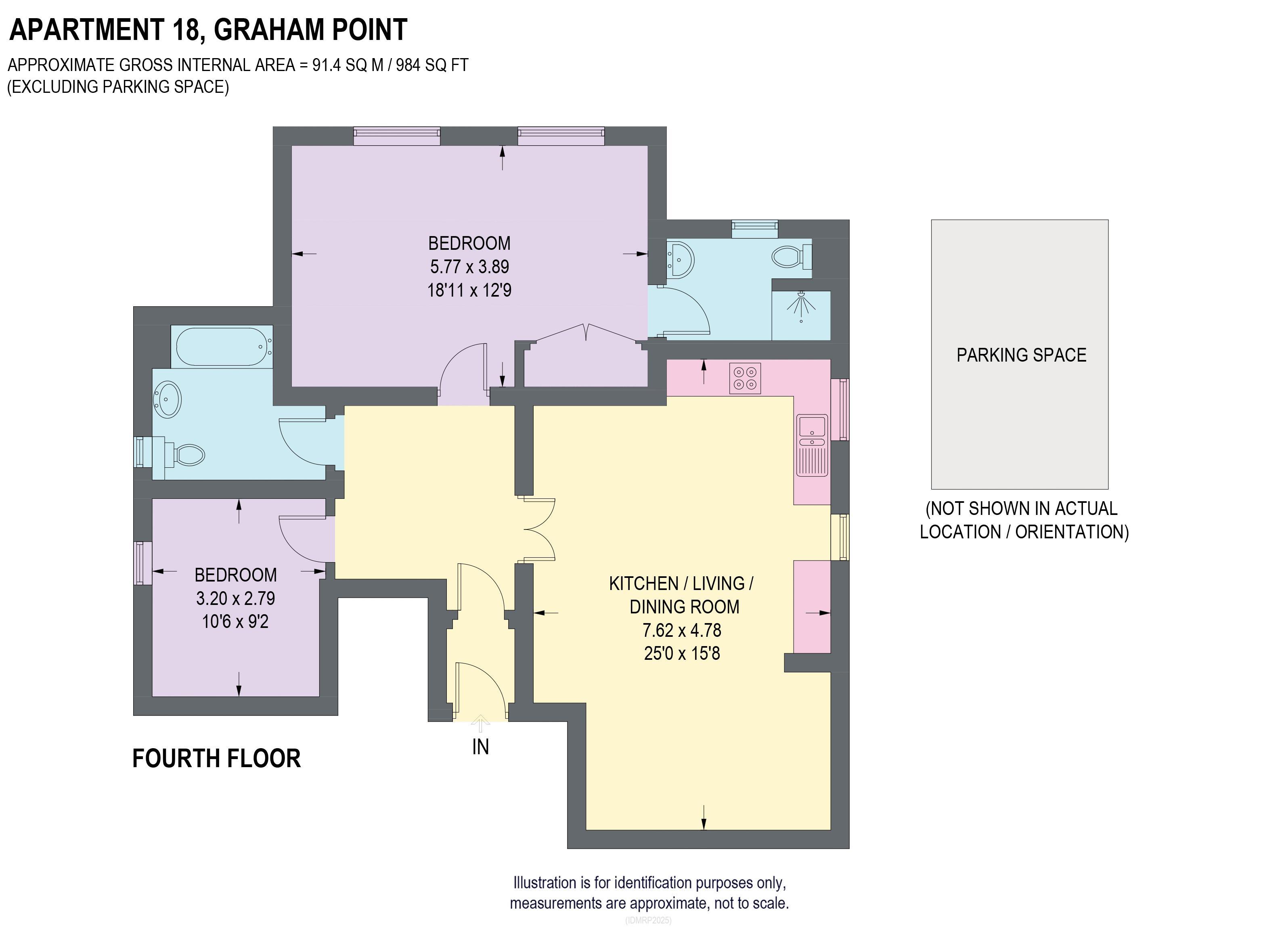 Apartment 18 Graham Point, 405 Fulwood Road, Sheffield floorplan