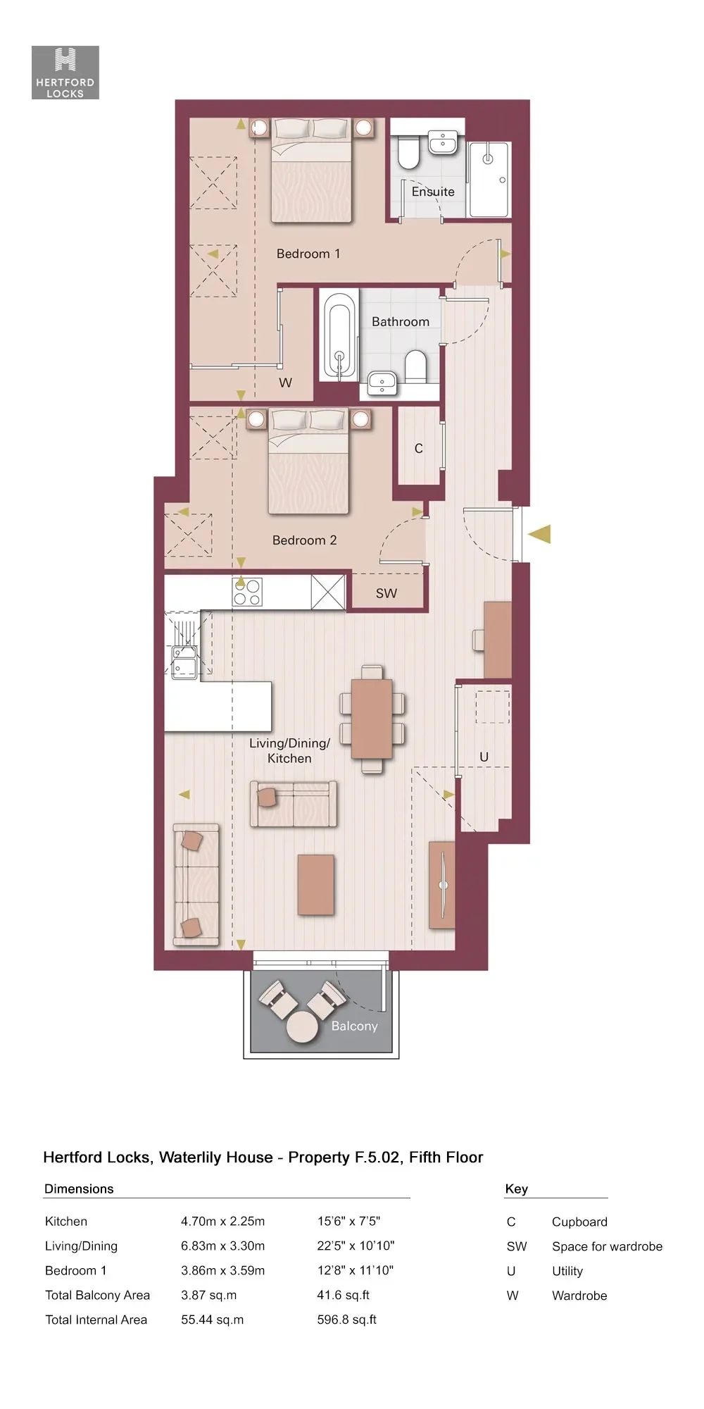 Hertford Locks, Hertford Locks, Mead Lane, Hertfordshire, Hertford floorplan
