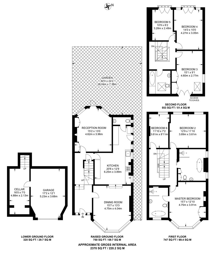 99, Underhill Road, East Dulwich floorplan