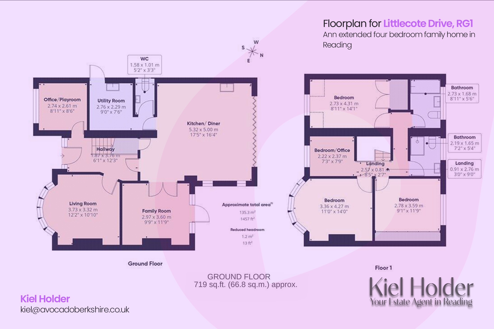 9 Littlecote Drive, Reading, Berkshire floorplan