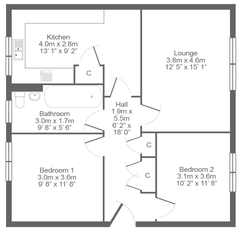 Elizabethan Way, Renfrew, Renfrewshire, PA4 0LY, Renfrewshire floorplan
