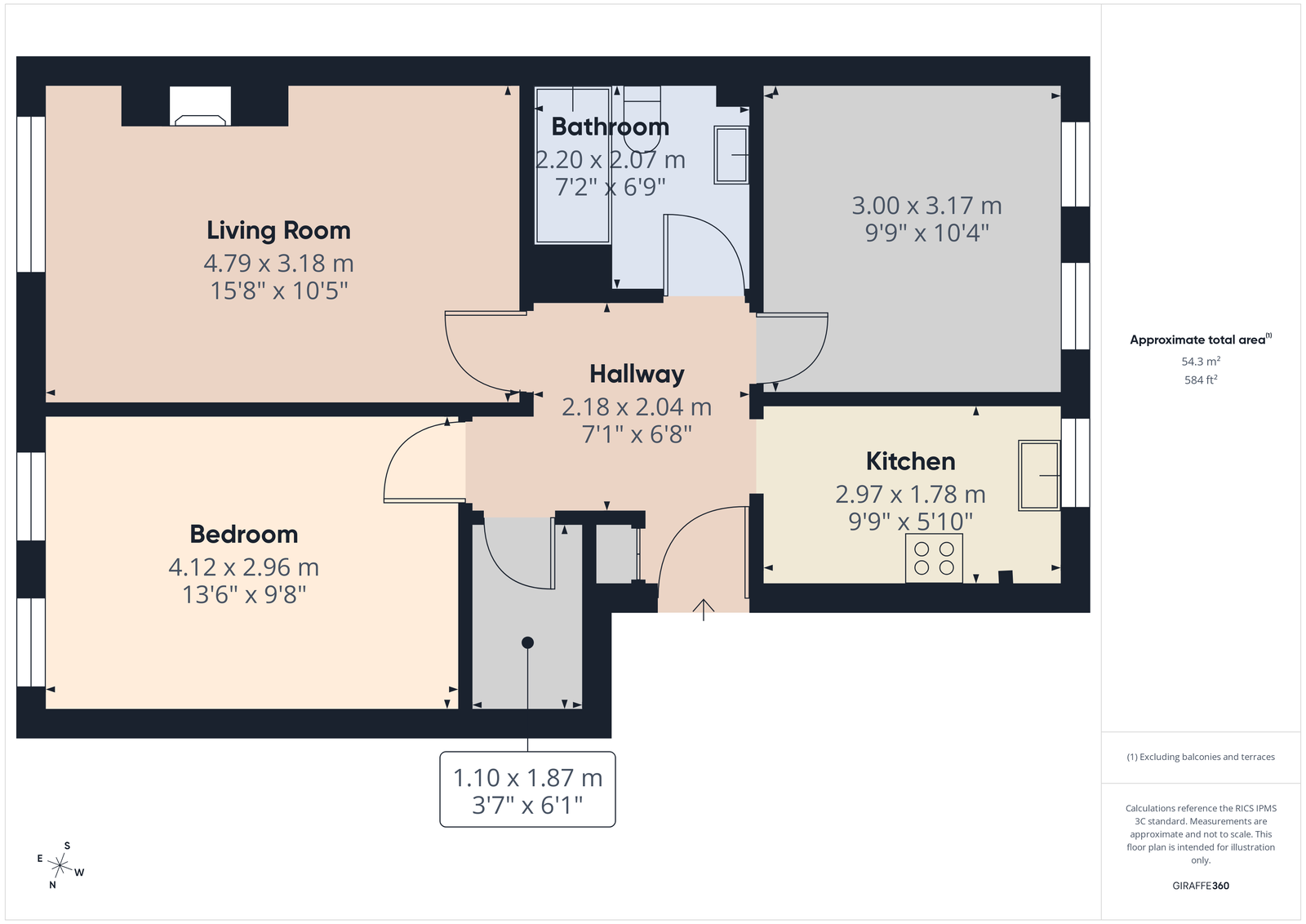56, Great Western Close, Paignton floorplan