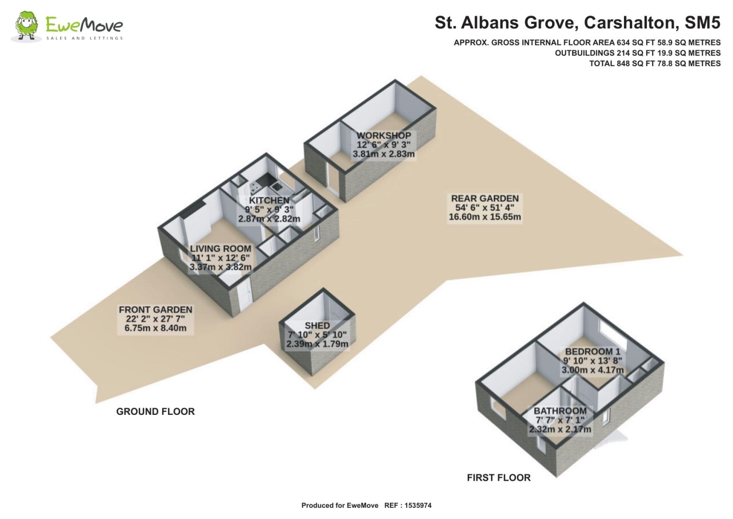 St. Albans Grove, Carshalton floorplan