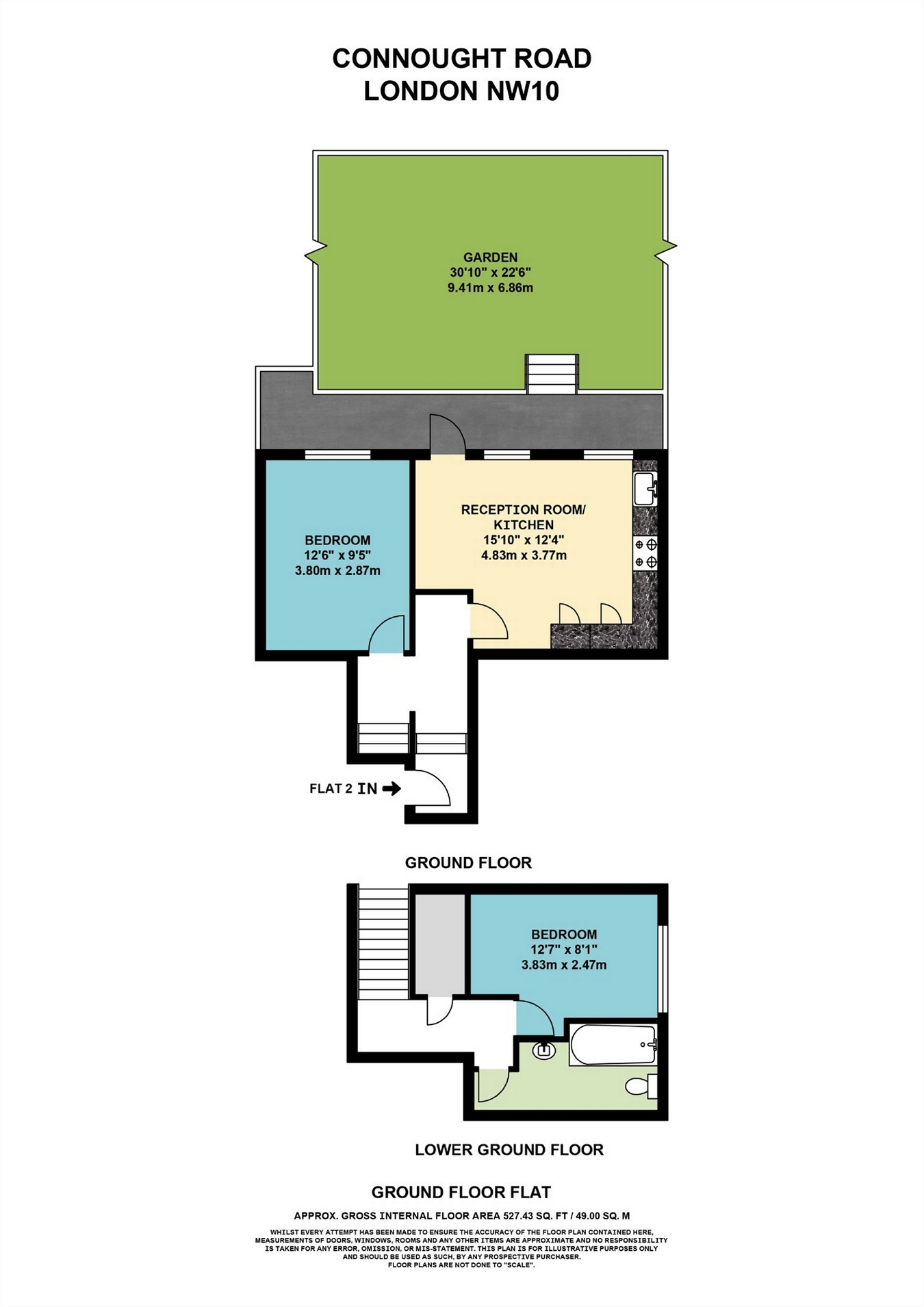 2 Bedrooms Flat for sale in Connaught Road, London NW10