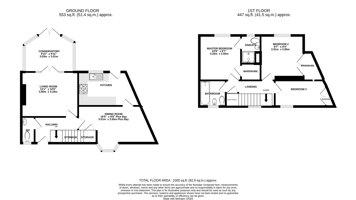 57, Burge Meadow, Taunton floorplan