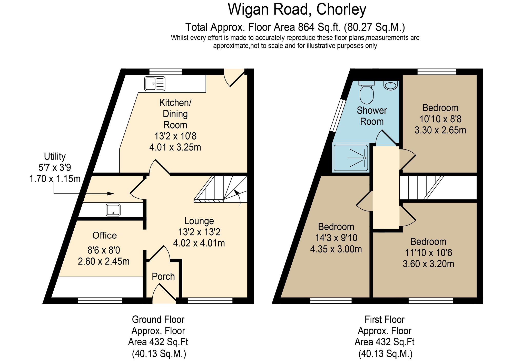 167 Wigan Road, Chorley floorplan