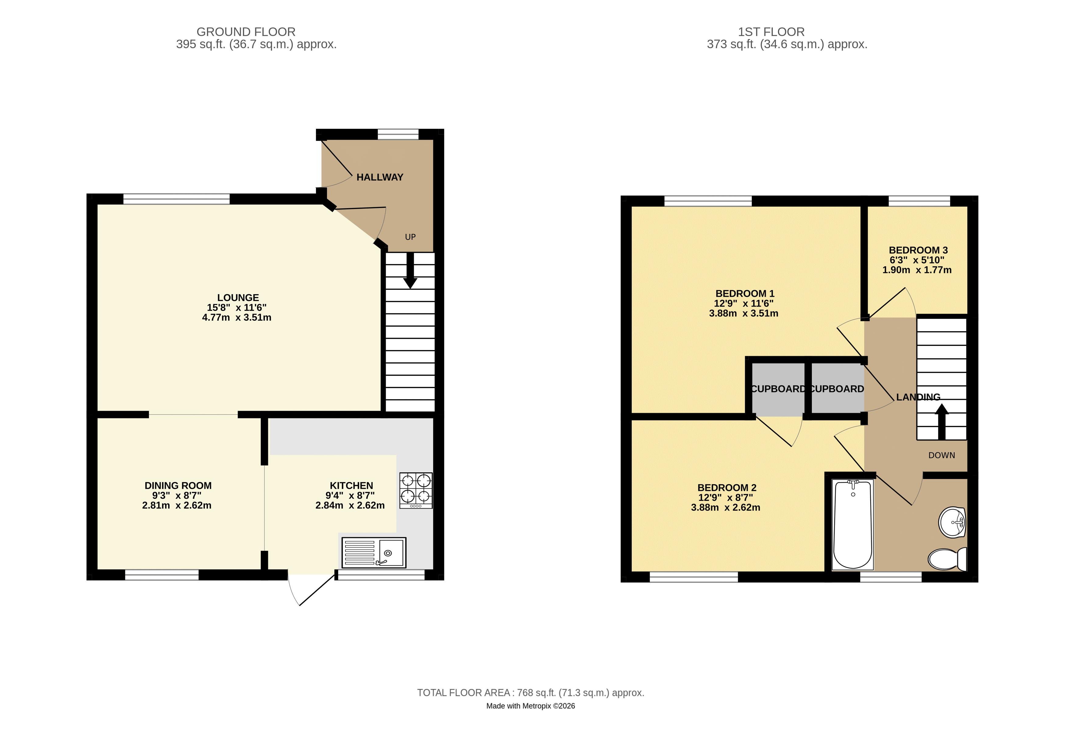 10, Bernice Close, Plymouth floorplan