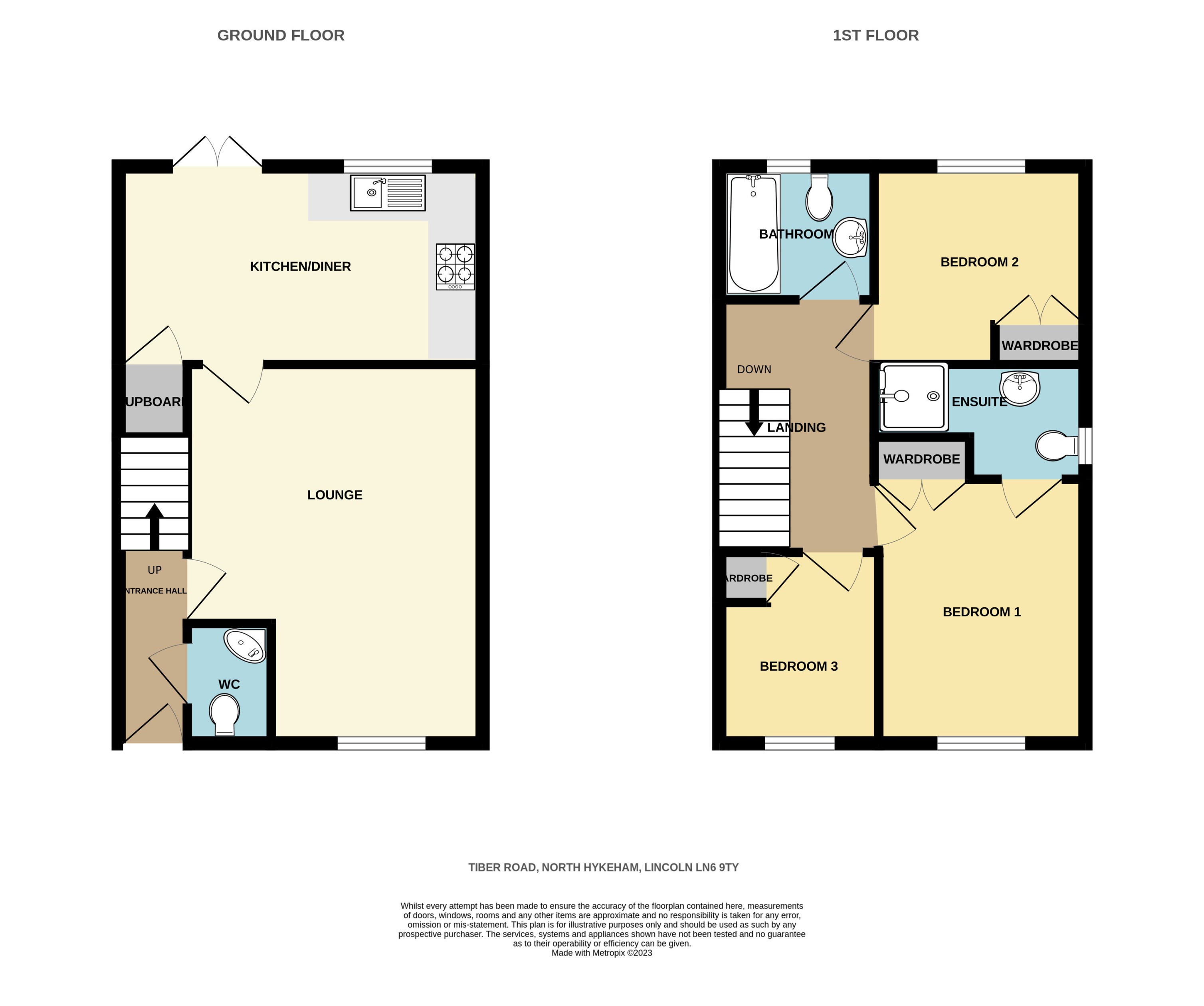 72, Tiber Road, North Hykeham floorplan