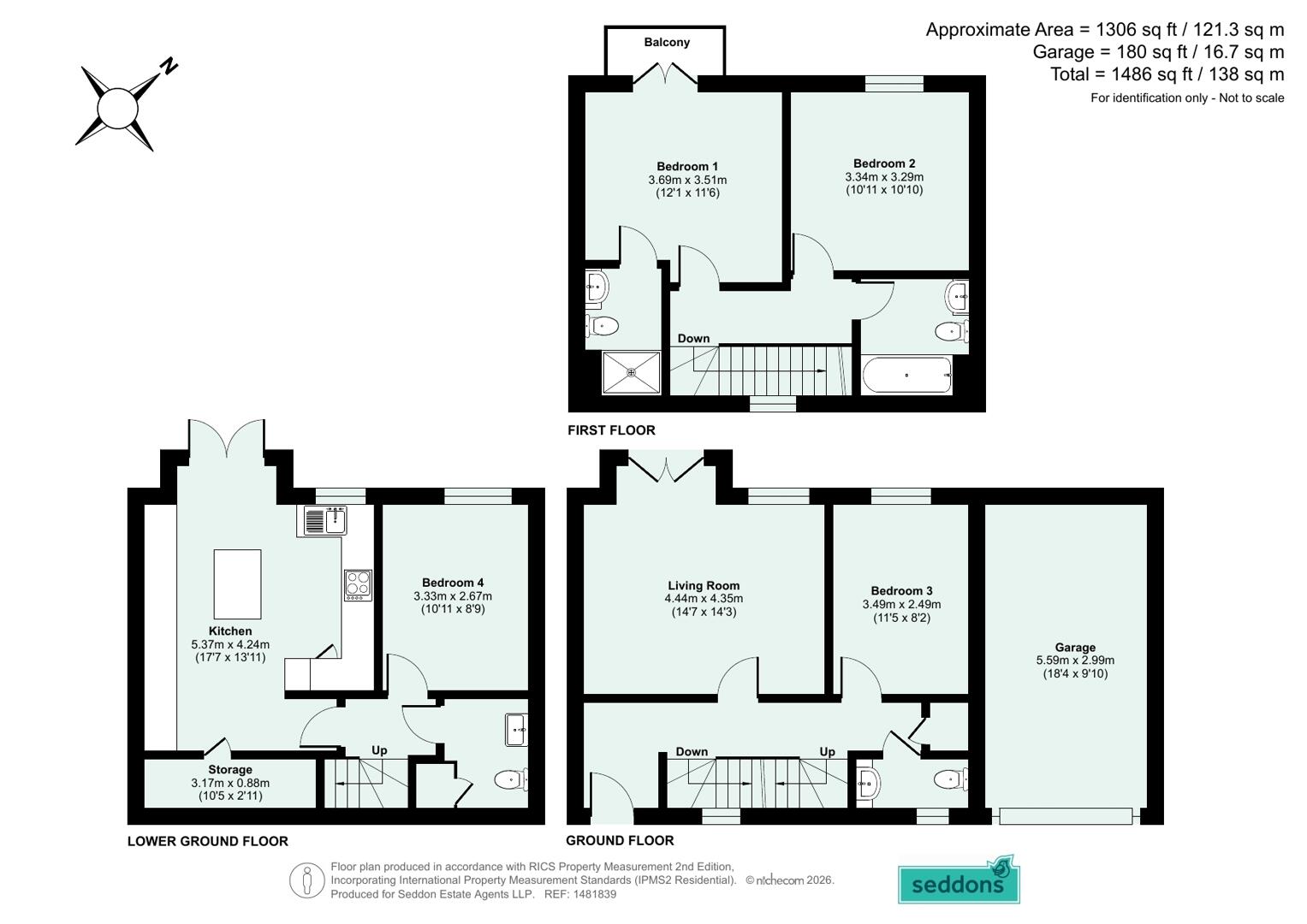 100, Oakfields, Devon floorplan