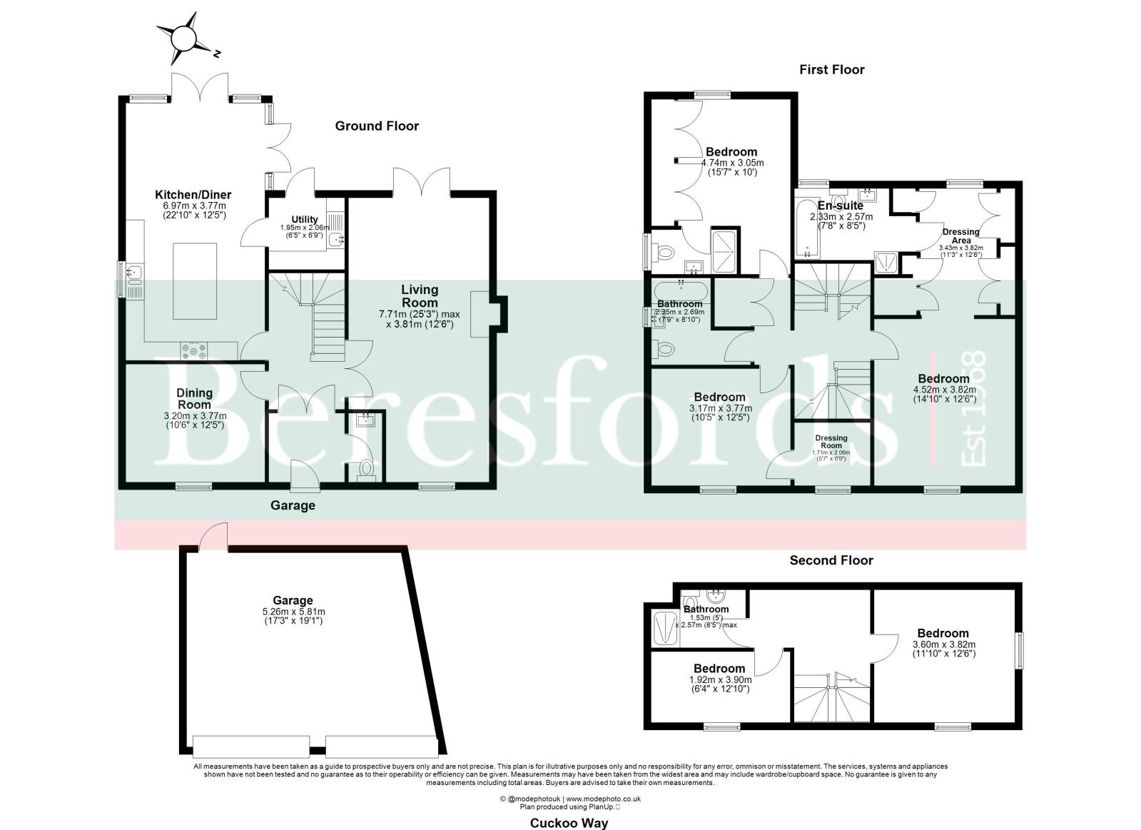 57, Cuckoo Way, Braintree floorplan