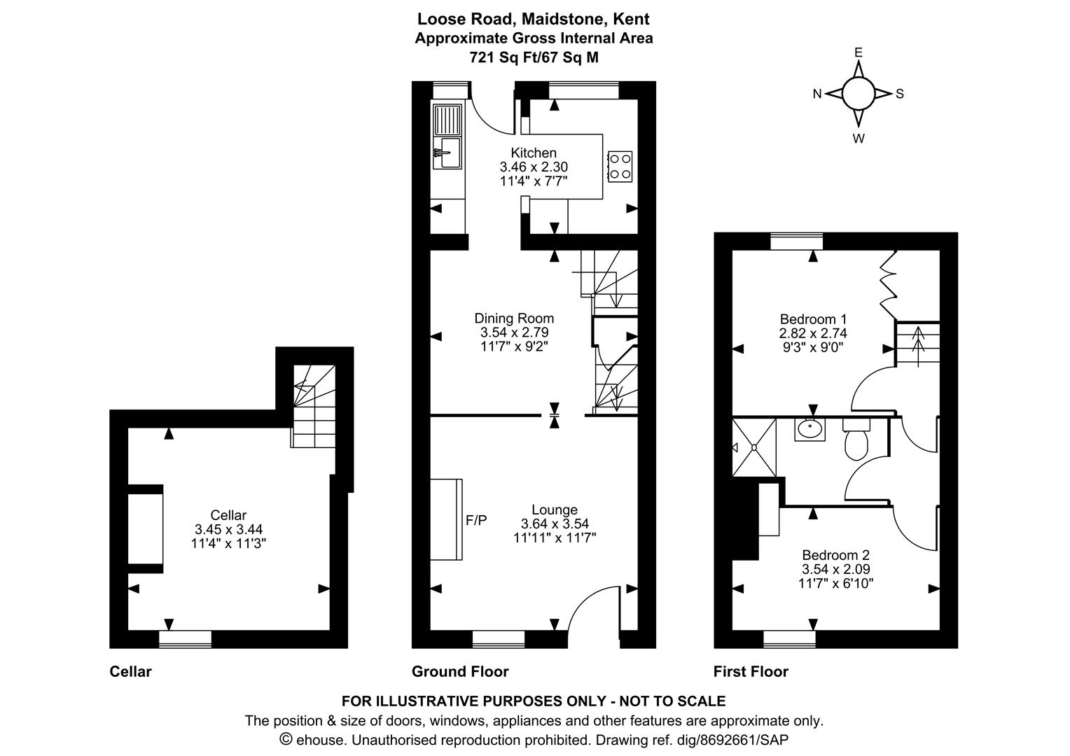 499, Loose Road, Maidstone floorplan