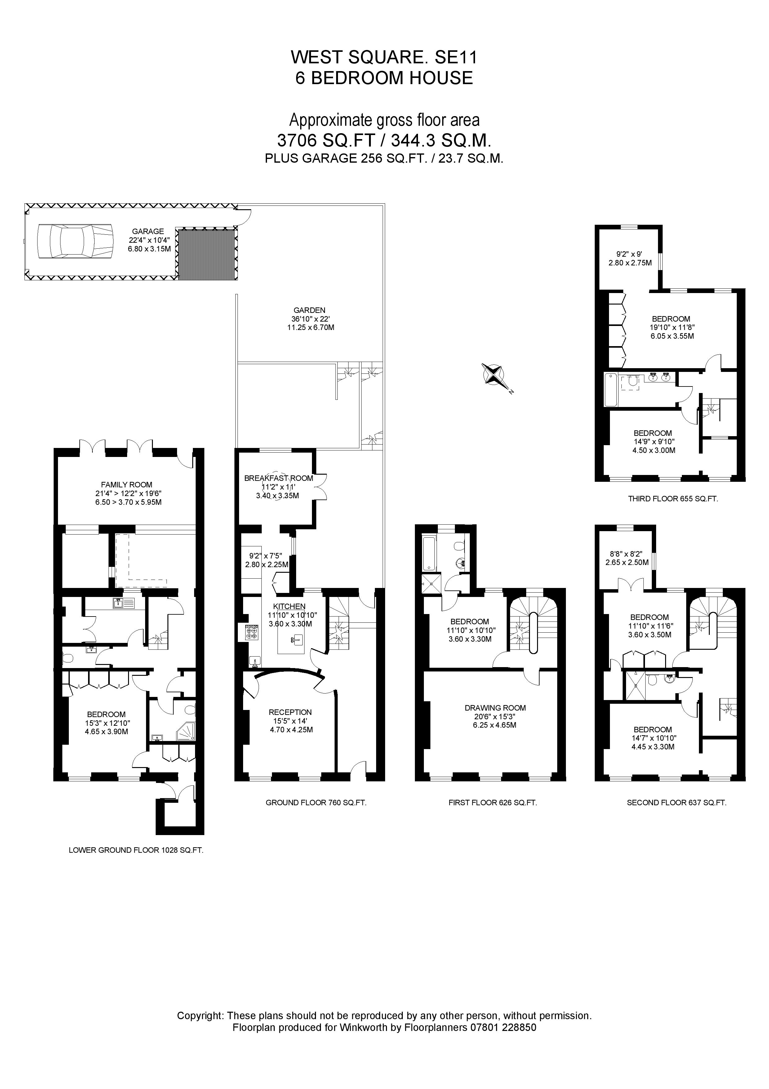 27, West Square, Kennington floorplan