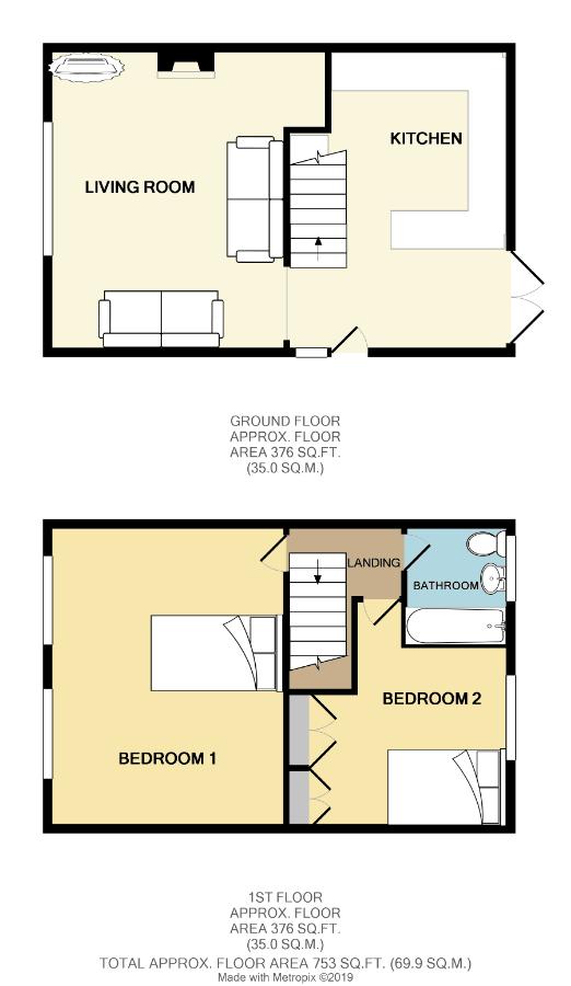 2 Bedrooms End terrace house for sale in Totshill Drive, Whitchurch, Bristol BS13