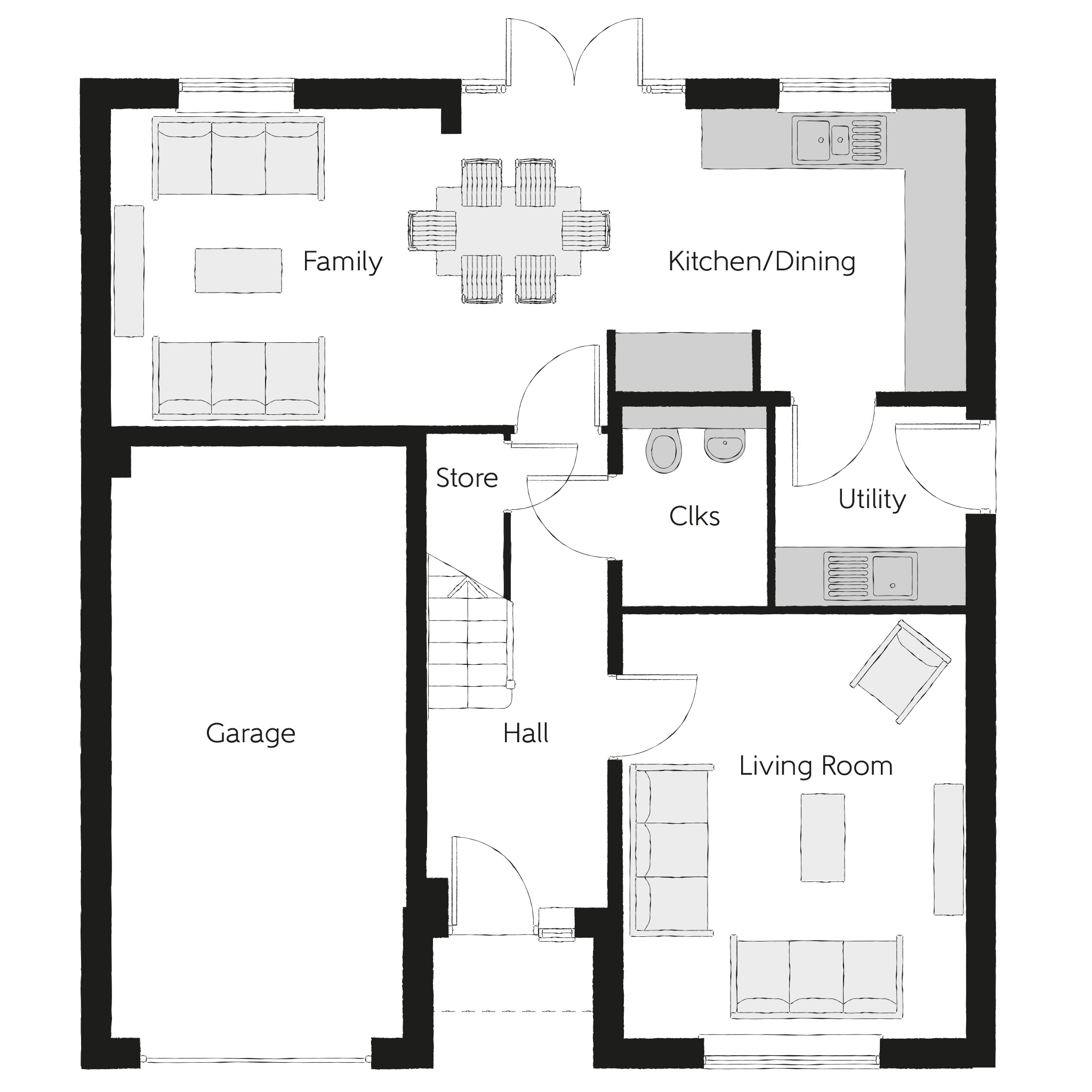 1, Land Off Crabgate Lane, Skellow floorplan