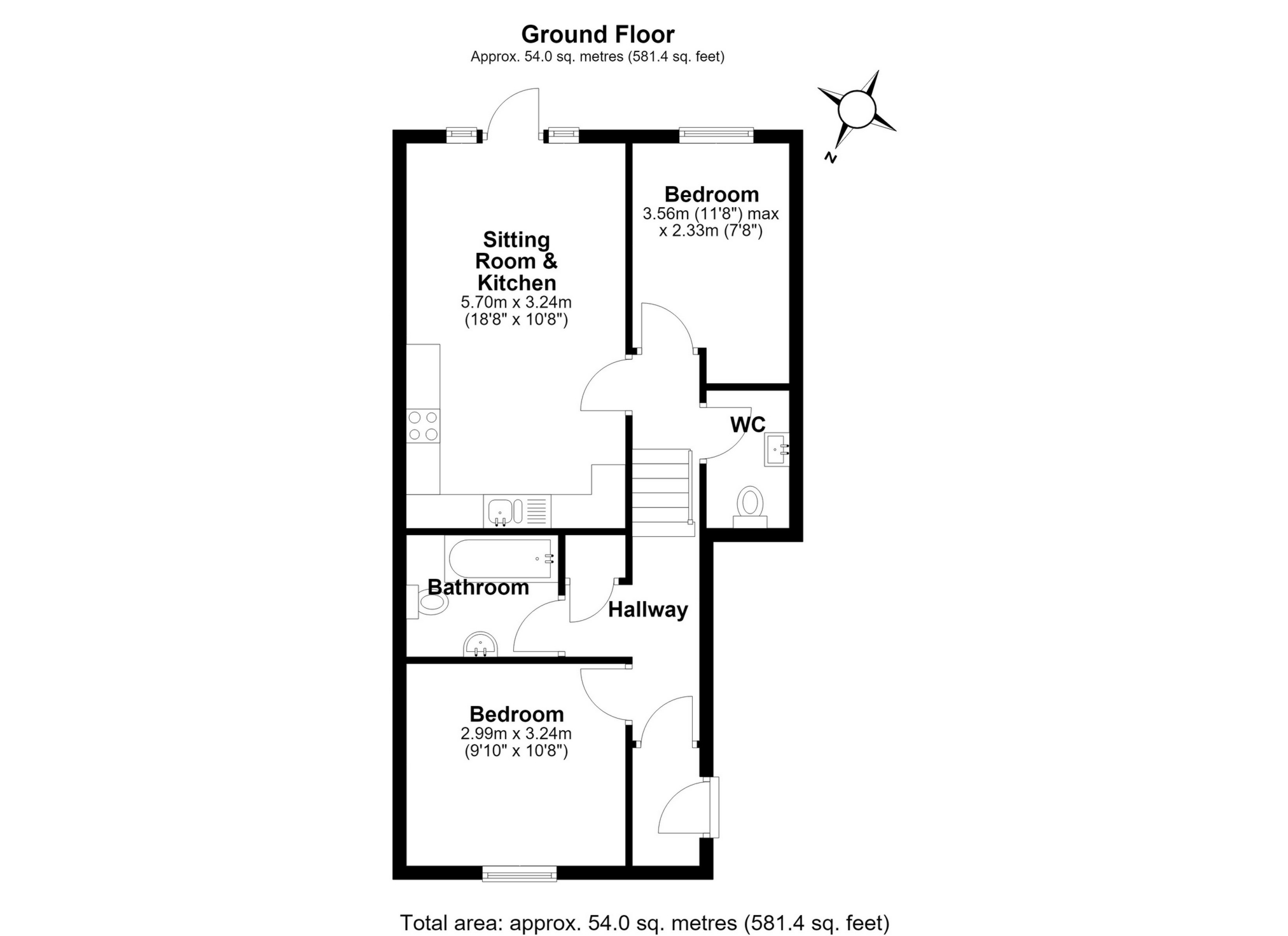 1 Sutton Heights, Melton Hill, Woodbridge floorplan