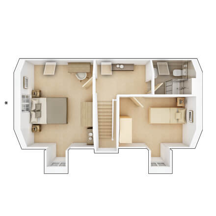 The Garrton - Plot 156, Hadley Grange At Clipstone Park, Clipstone Park, Off Leighton Road, Leighton Buzzard floorplan