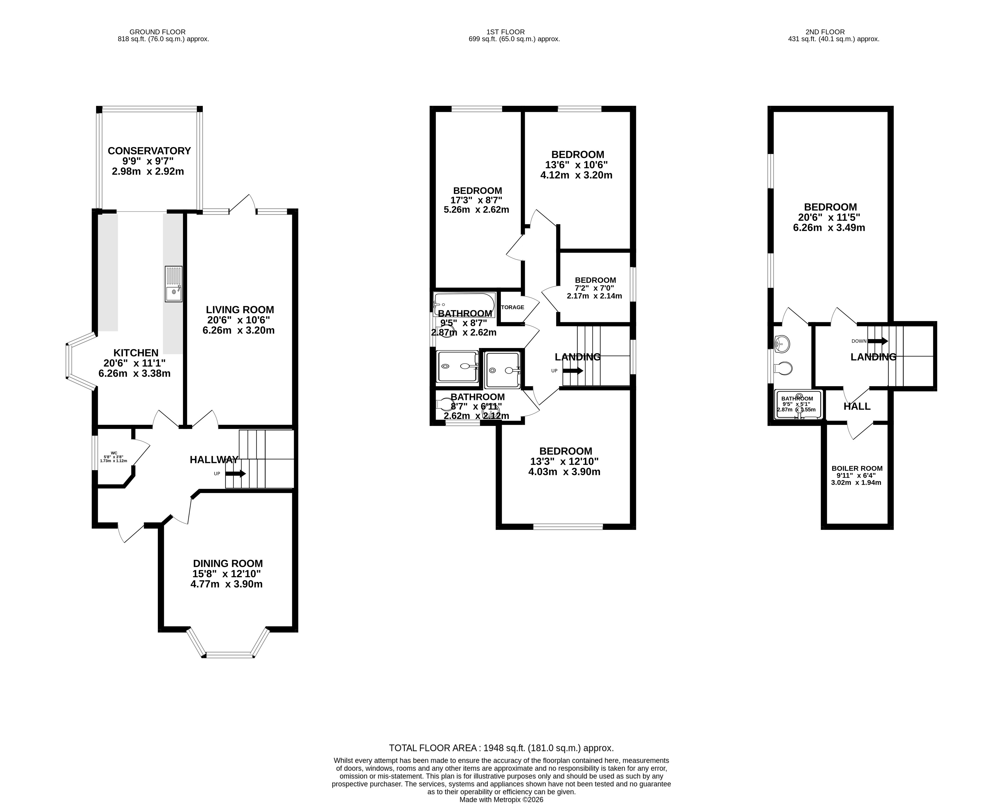 3, Oakview Gardens, Greater London floorplan
