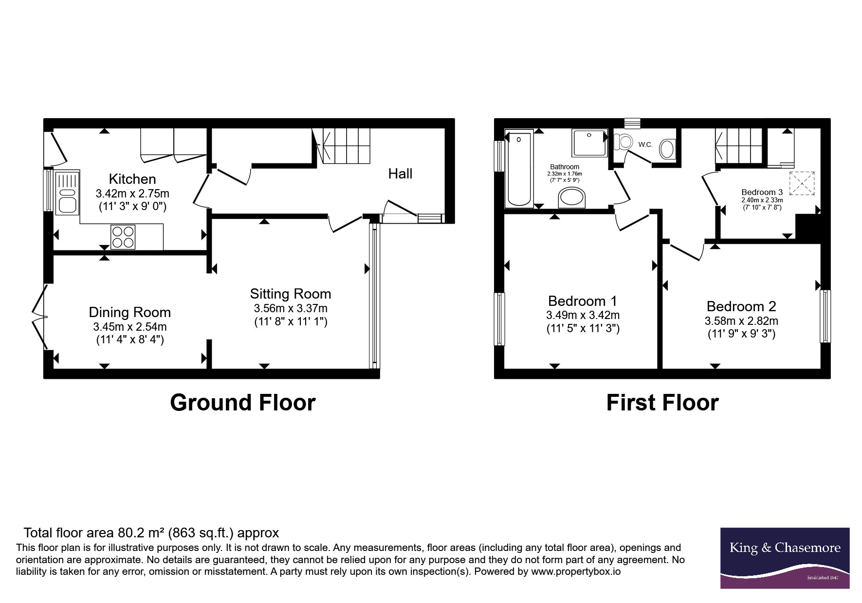 85, Winterbourne Road, West Sussex floorplan