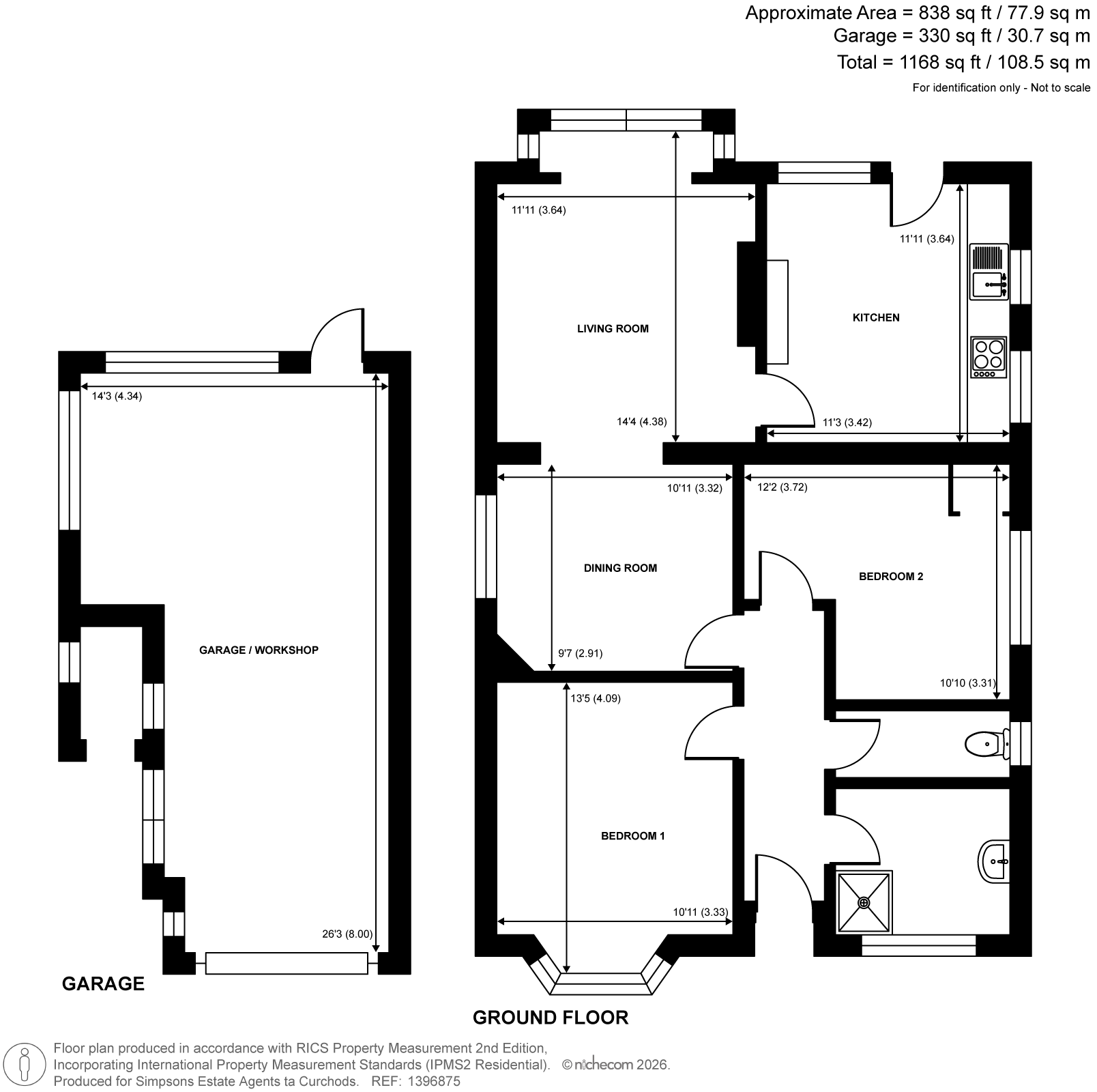 3, Dale Road, Walton-On-Thames floorplan