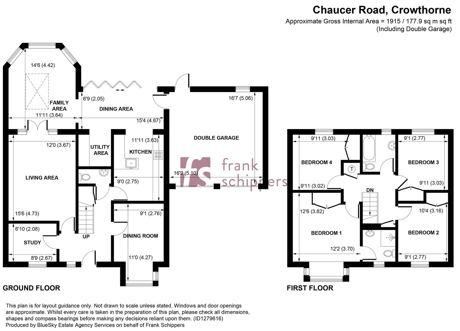 57, Chaucer Road, Crowthorne floorplan