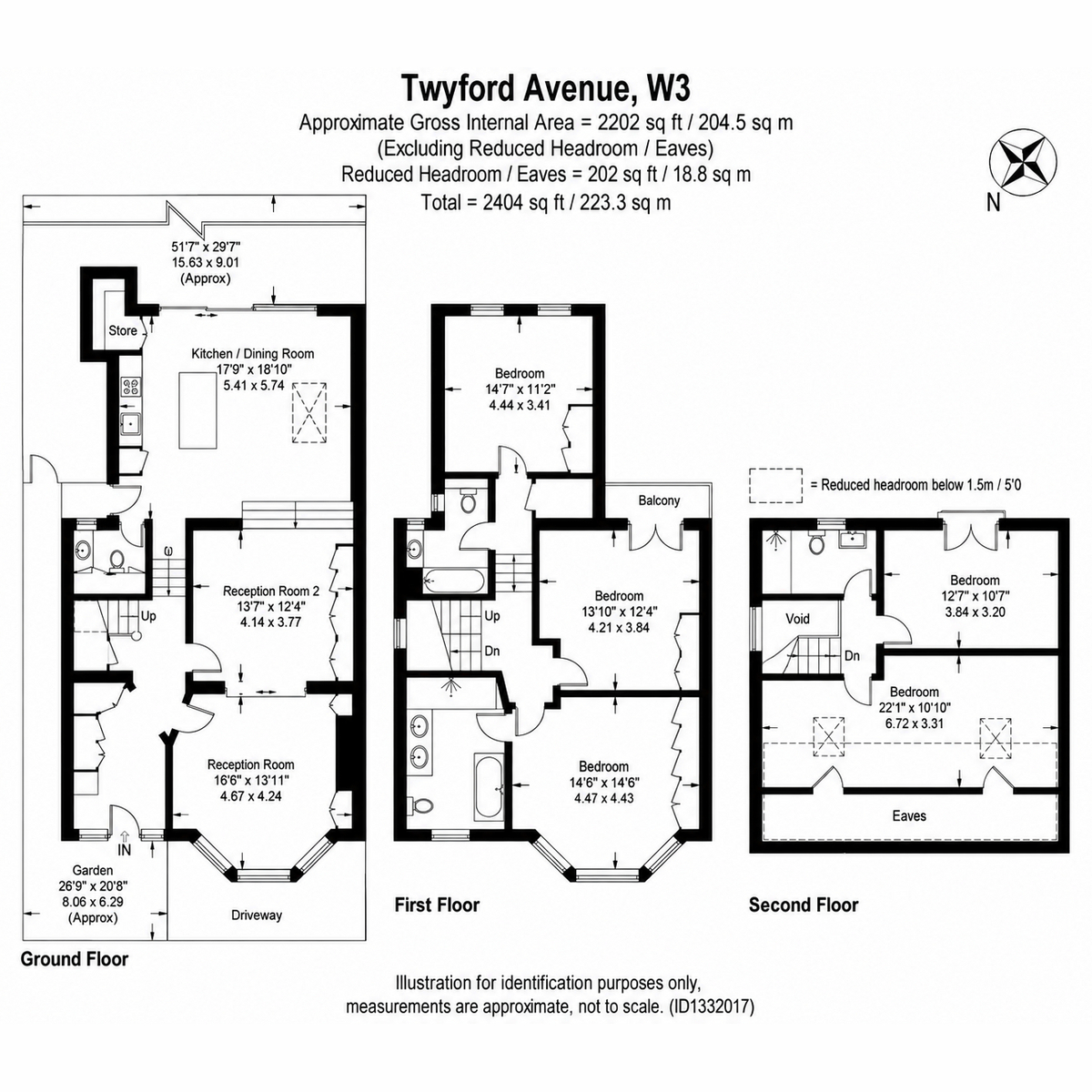 96, Twyford Avenue, London floorplan