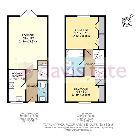 2 Bedrooms Terraced house to rent in Skylark Way, Shinfield, Reading RG2